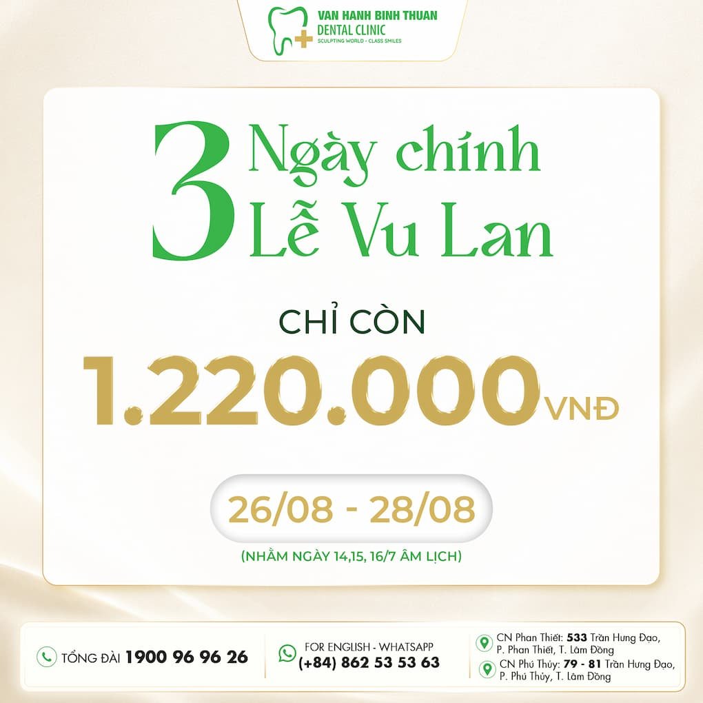 Các hạng mục thăm khám Combo Vu Lan Báo Hiếu