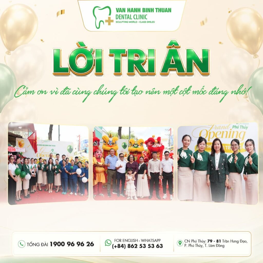 LỜI TRI ÂN nha khoa vạn hạnh bình thuận