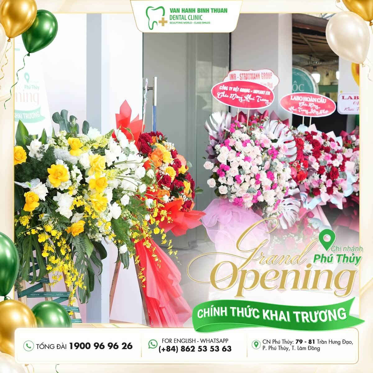 Lễ khai trương nha khoa vạn hạnh chi nhánh Phú Thủy