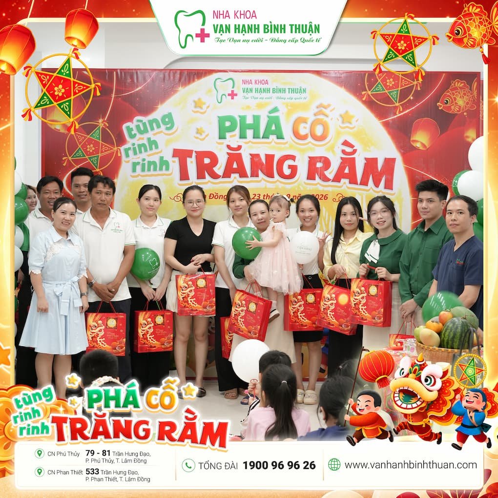 Đêm hội Trung Thu 2026 tại Nha khoa Vạn Hạnh Bình Thuận
