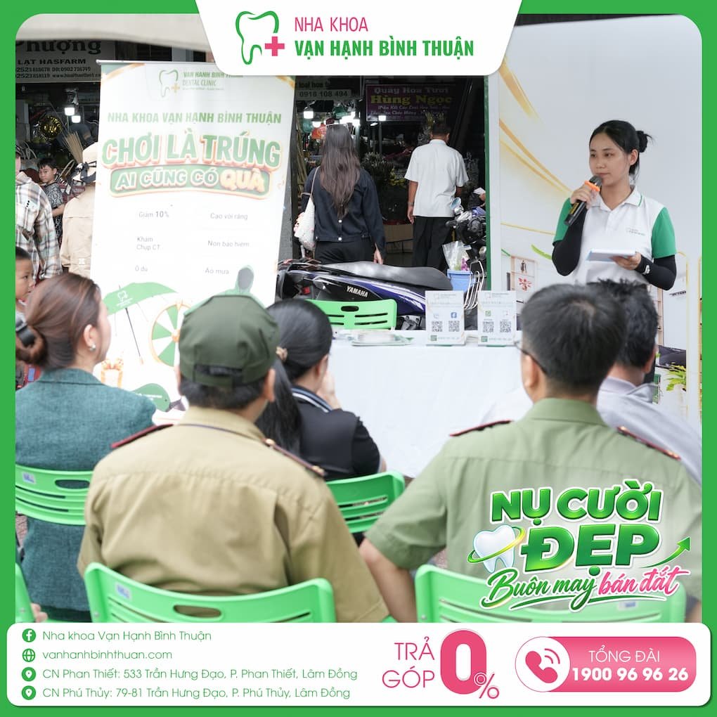 Chương trình làm đẹp nụ cười kinh doanh Nha Khoa Vạn Hạnh Bình Thuận