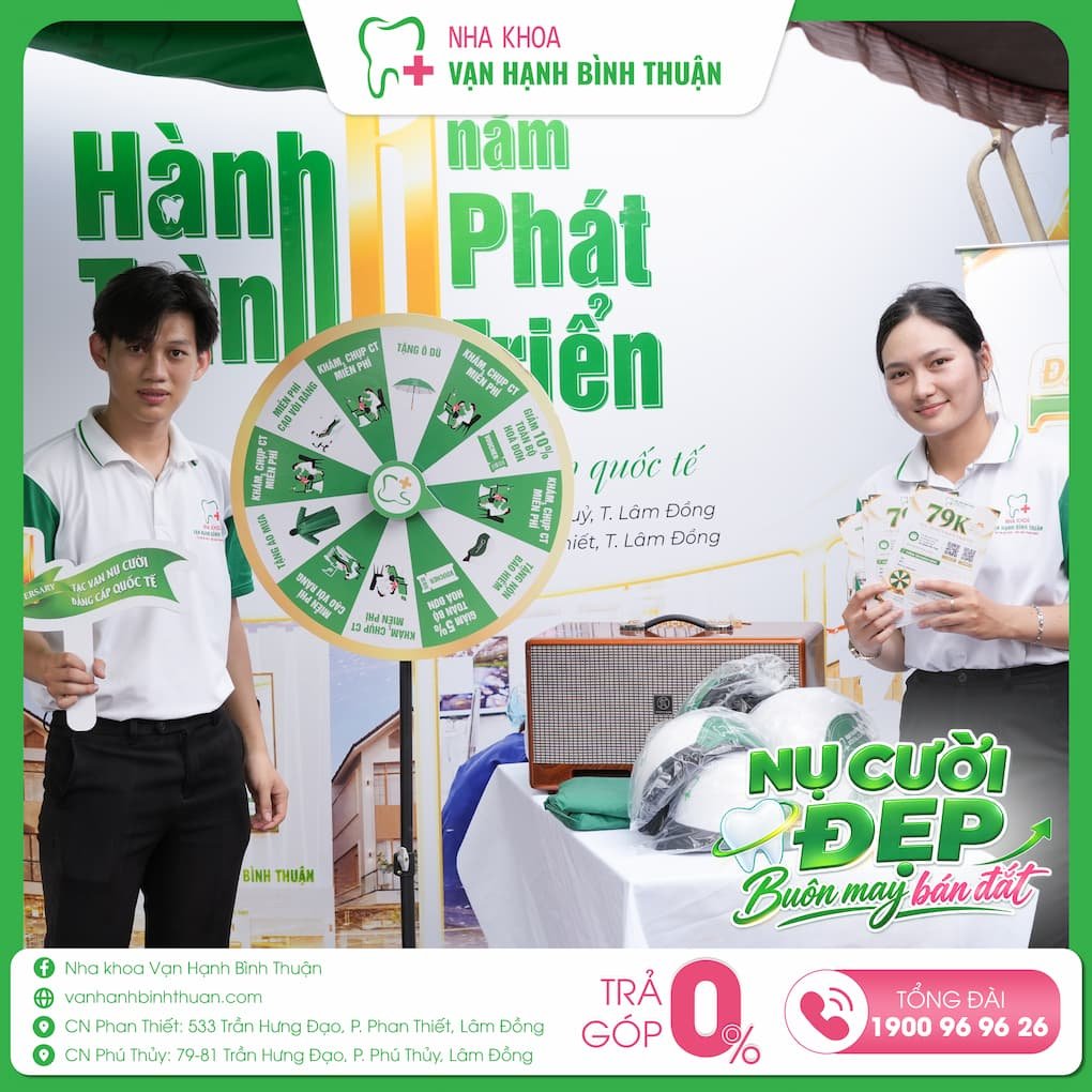 Chương trình làm đẹp nụ cười kinh doanh Nha Khoa Vạn Hạnh Bình Thuận