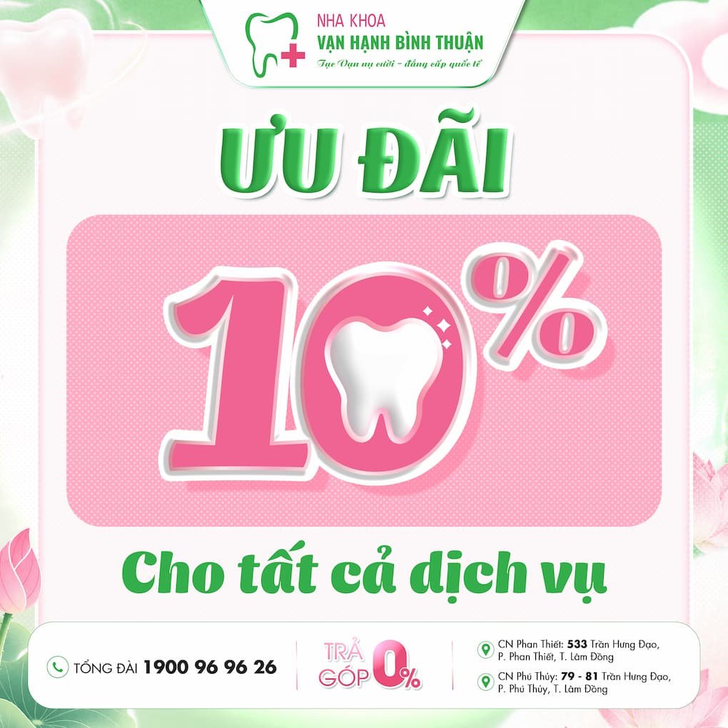 Chương trình Tri Ân Vạn Hạnh Bình Thuận – Ưu đãi giảm 10% toàn bộ dịch vụ từ 09/10 đến 11/10/2026.