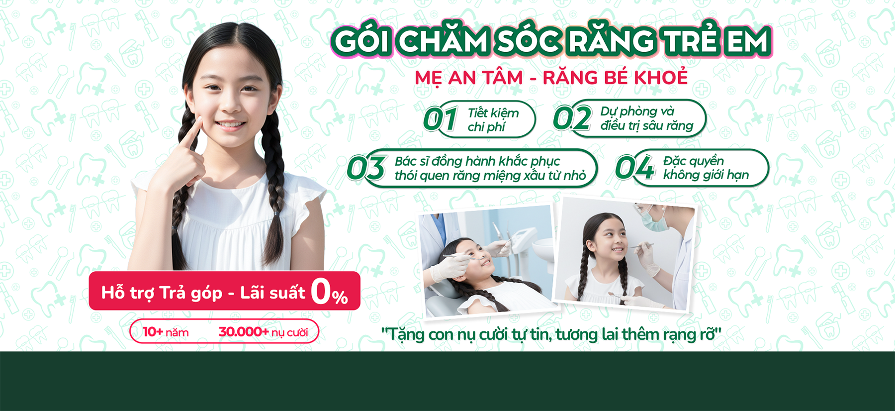 🎉 NHA KHOA VẠN HẠNH RA MẮT GÓI CHĂM SÓC RĂNG TOÀN DIỆN CHO TRẺ DƯỚI 12 TUỔI 🎉