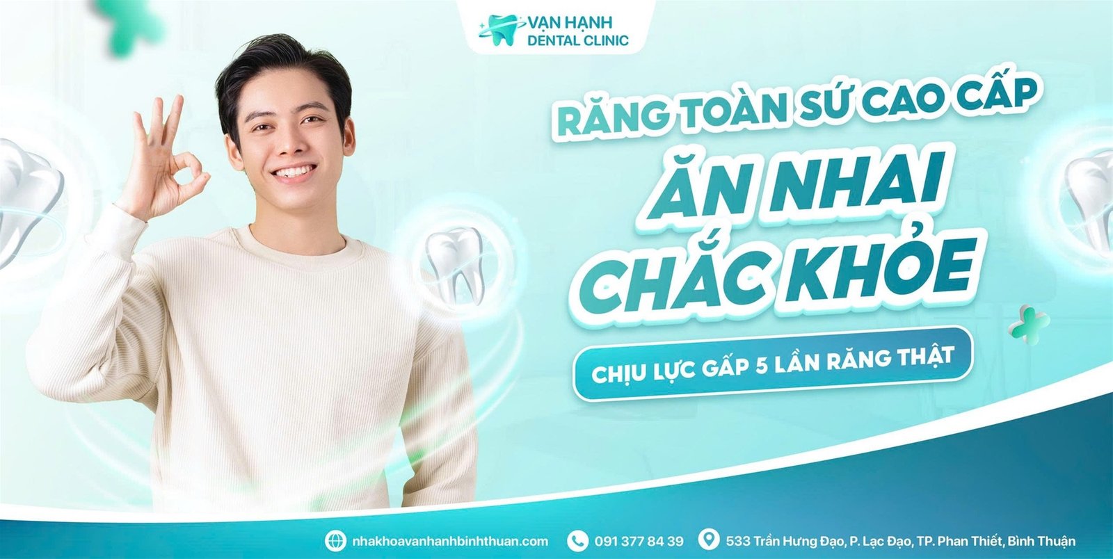 RĂNG TOÀN SỨ CAO CẤP - ĂN NHAI CHẮC KHỎE, CHỊU LỰC GẤP 5 LẦN RĂNG THẬT