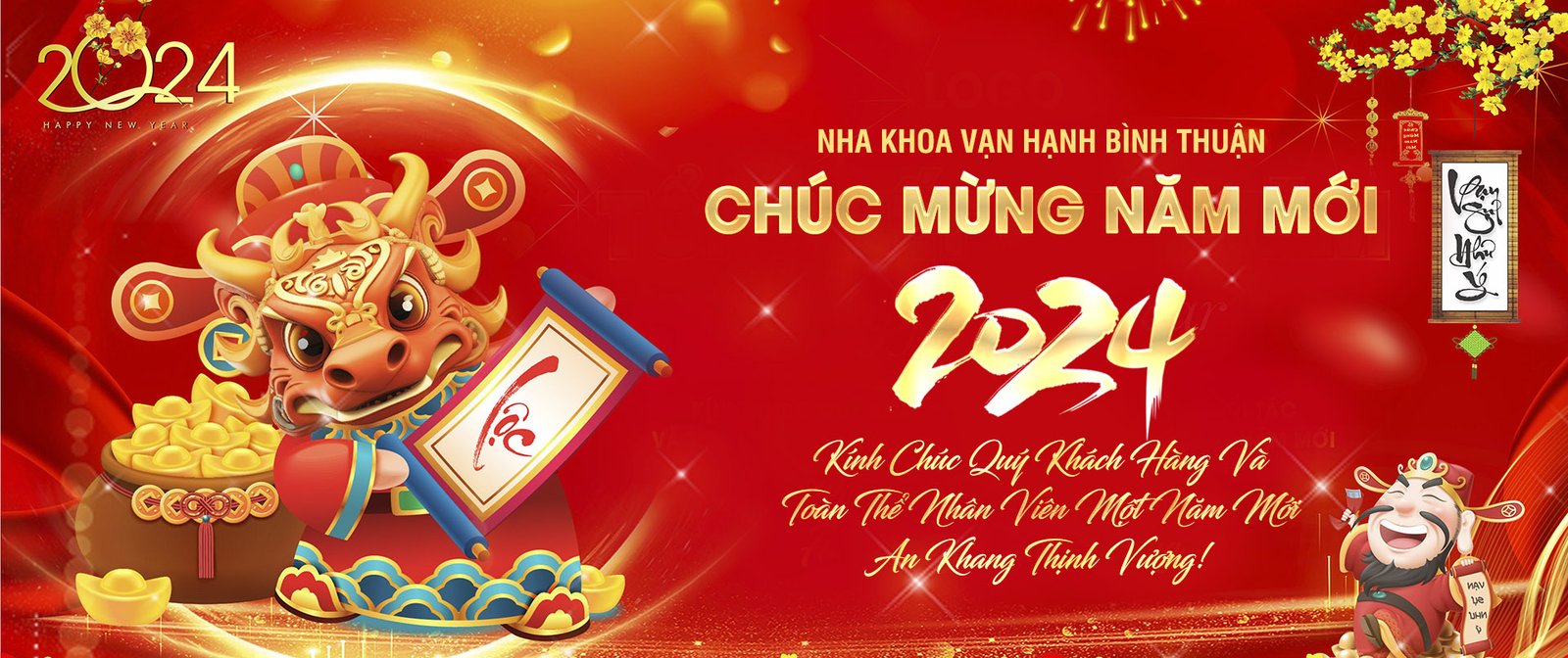 CHÚC MỪNG NĂM MỚI 2024 - NHA KHOA ĐÃ HOẠT ĐỘNG TRỞ LẠI SAU KỲ NGHỈ TẾT KÉO DÀI