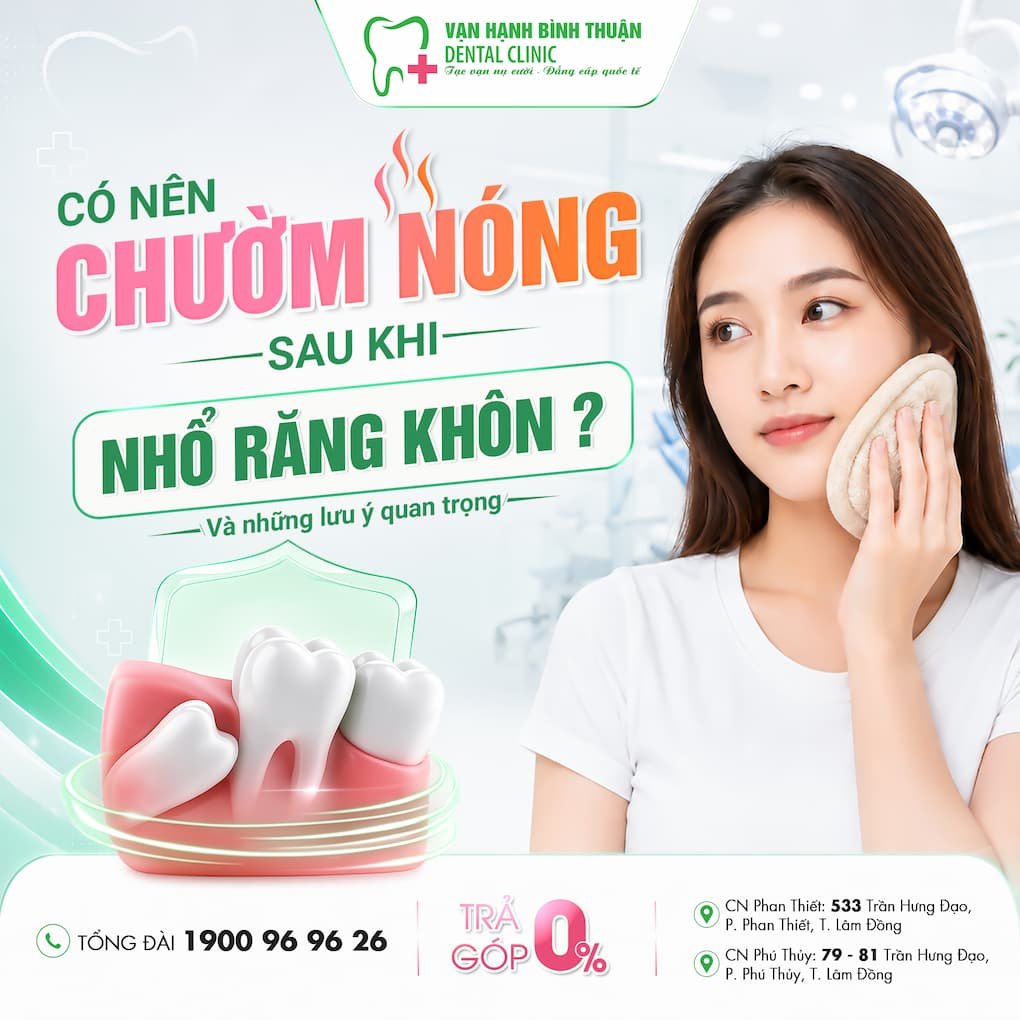 Có nên chườm nóng sau khi nhổ răng