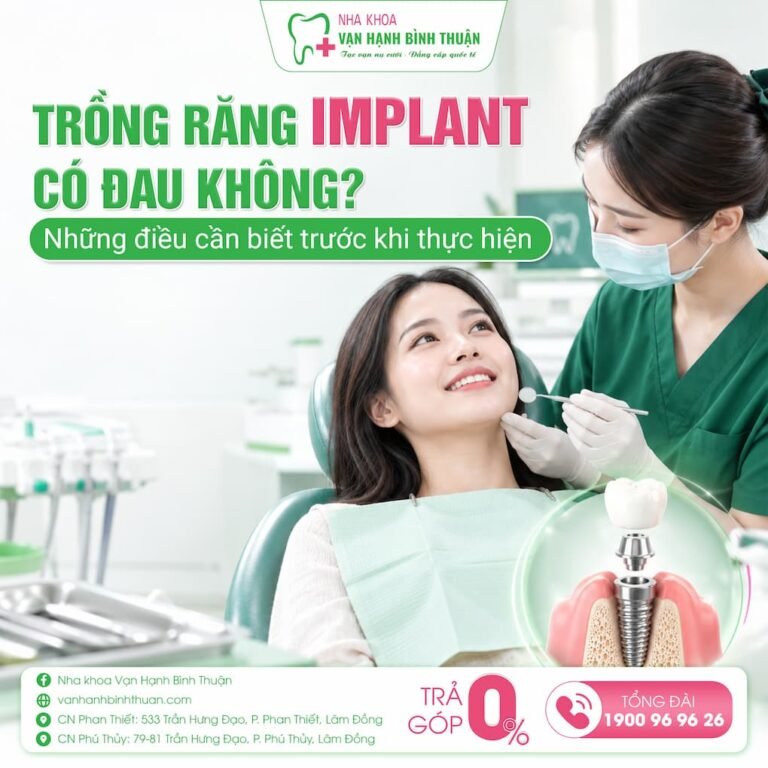 trồng răng implant có đau không