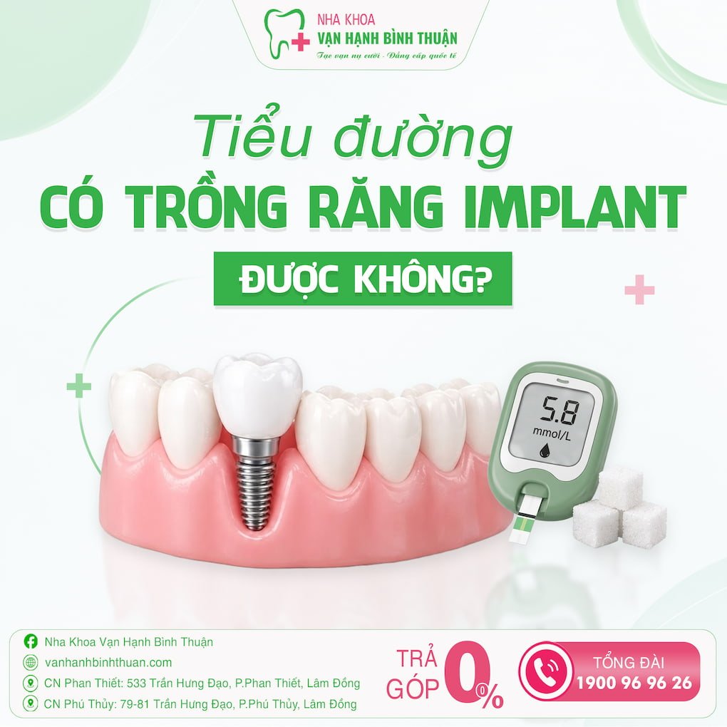 tiểu đường có trồng răng implant được không